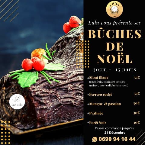 LuCake — Flyer — bûches de Noël